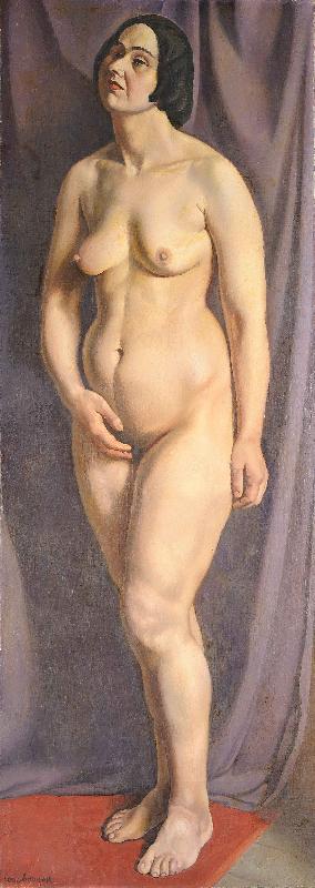 Louis Buvelot femme nu debout oil painting picture